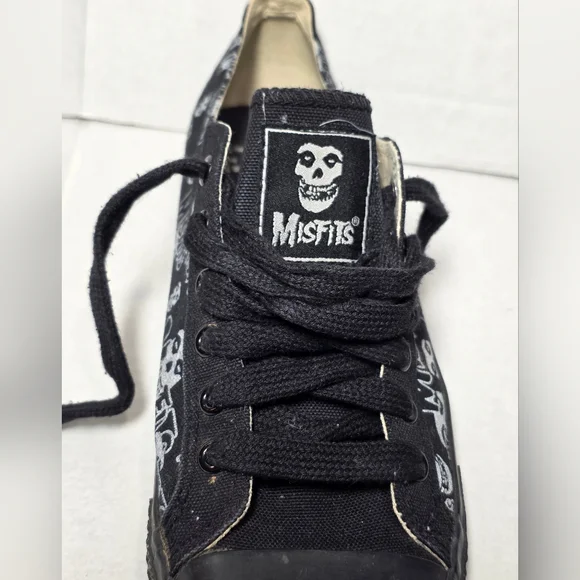 Rare Vintage The MisFits Sneakers Mens 8 Vision Street Wear Crimson Ghost Punk - Picture 11 of 11